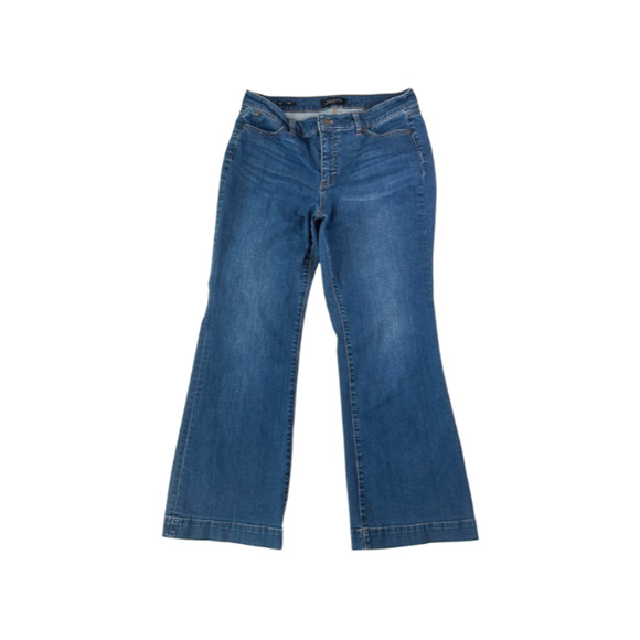 Talbots Jeans Flare Curvy Flawless Five Pocket Petite Stretch Blue Women's 10P - Picture 1 of 8